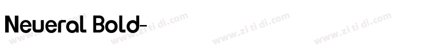 Neueral Bold字体转换